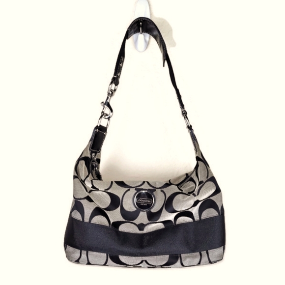 Coach Womens Signature Stripe Hobo